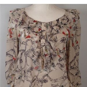 Ted Baker Floral Ruffle Blouse